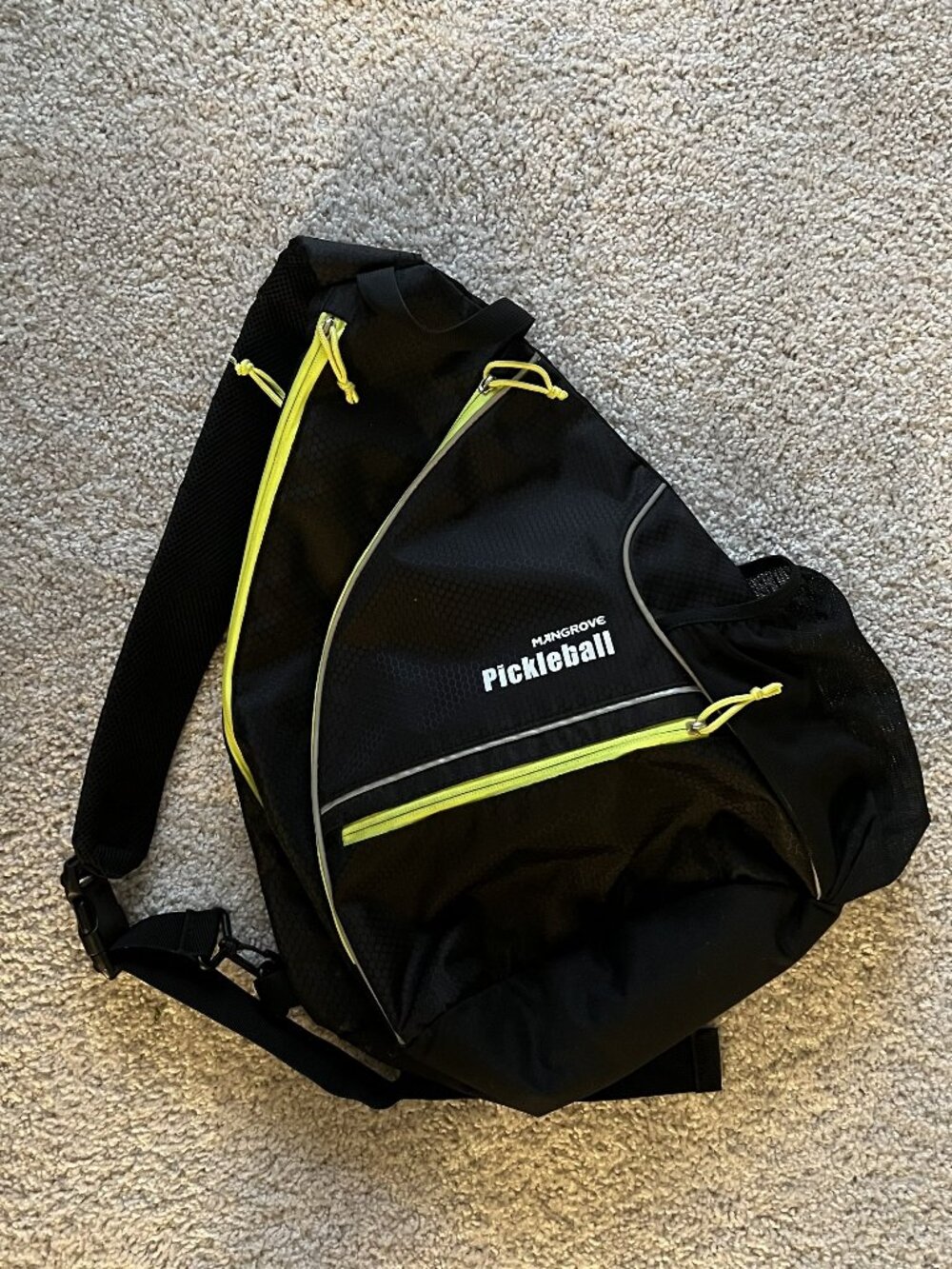 Mangrove Pickleball Bag Backpack Adjustable Sling Black